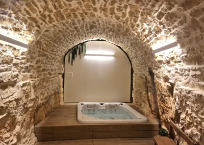 jacuzzi de la casa rural Cal Roseto de Palou