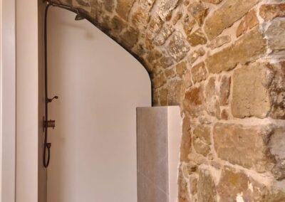 Baño completo de la casa rural Cal Roseto de Palou