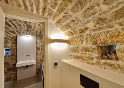 Baño completo de la casa rural Cal Roseto de Palou