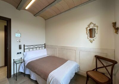 dormitorio individual de la casa rural Cal Roseto de Palou